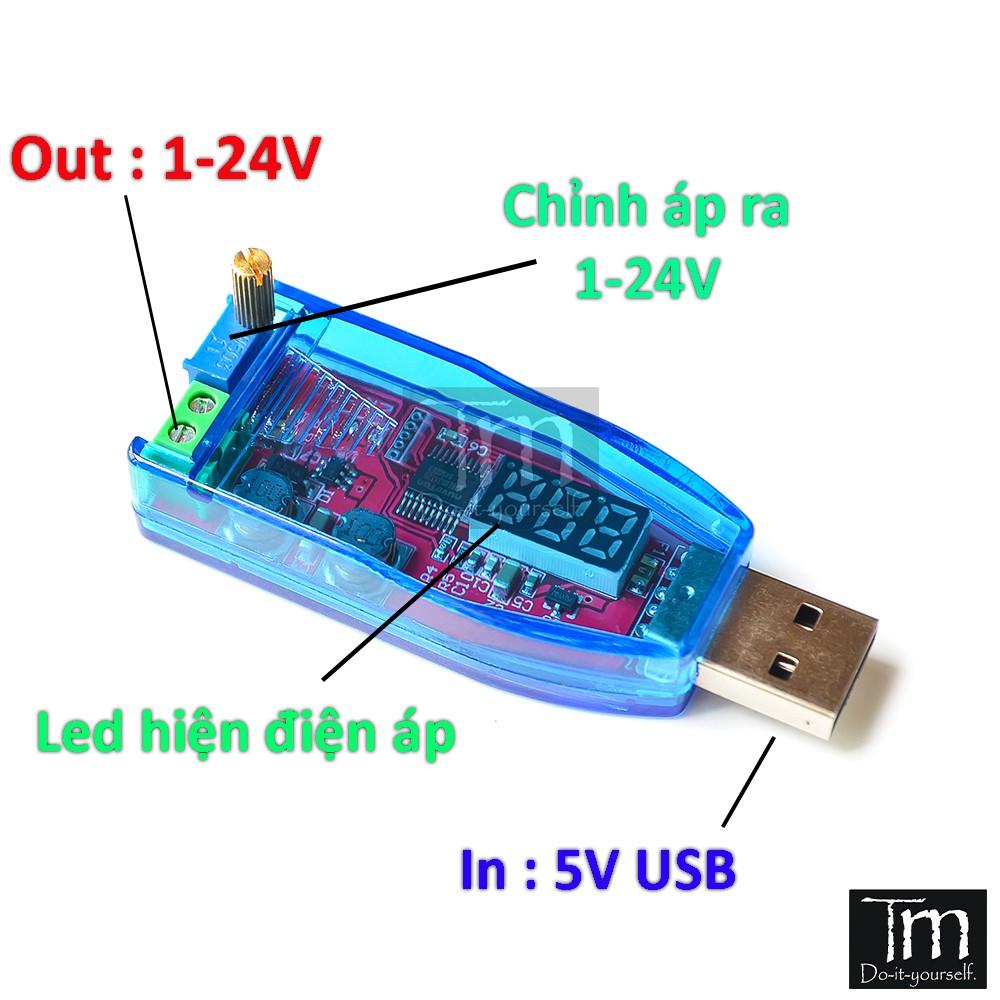 USB Cấp Nguồn Tăng Áp Hạ Áp Đa Năng 1-24VDC