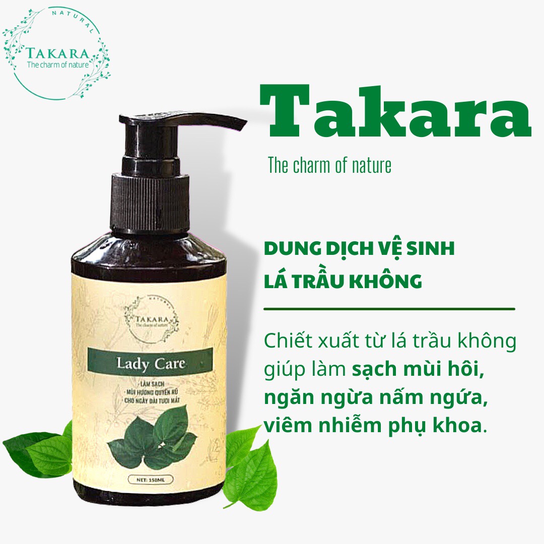 Combo dầu gội dầu xả dung dịch vệ sinh sữa tắm thào dược thiên nhiên Takara chăm sóc từ sâu bên trong