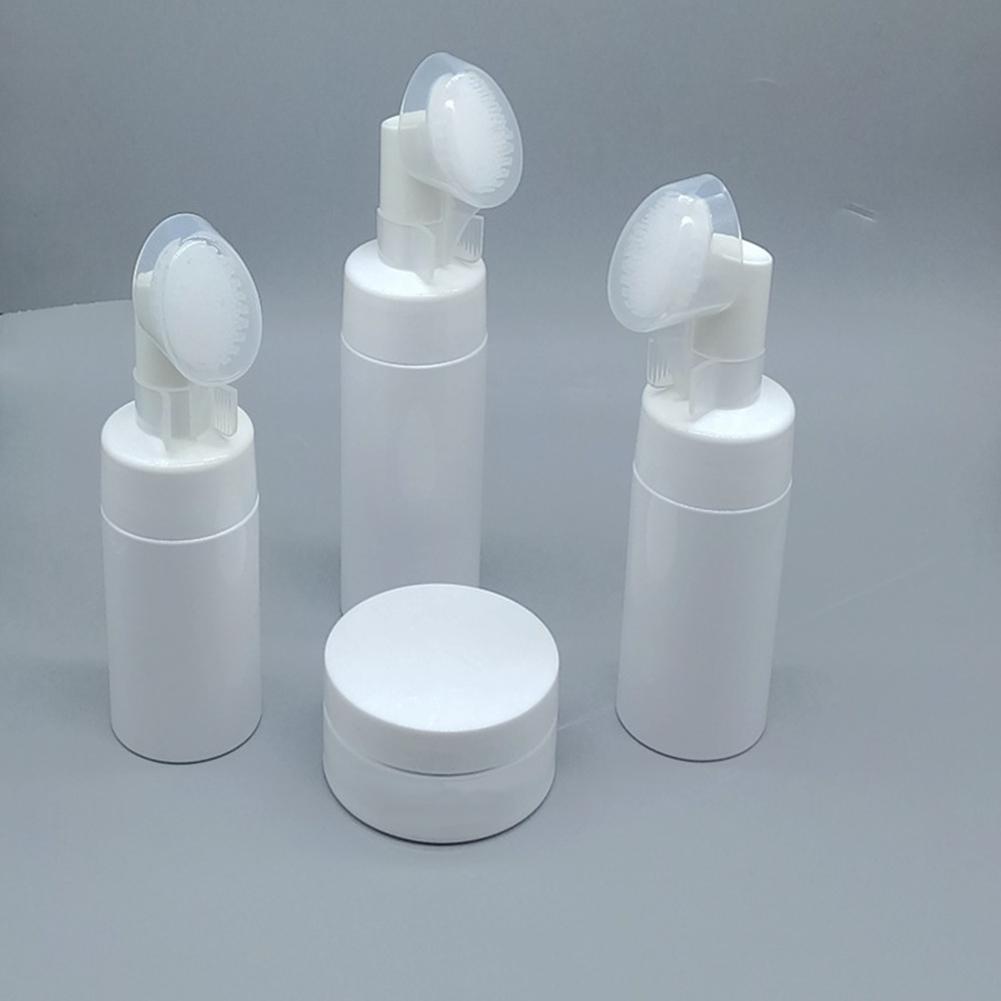 Chai PET rỗng đựng xà phòng/sữa rửa mặt bằng silicon tiện dụng