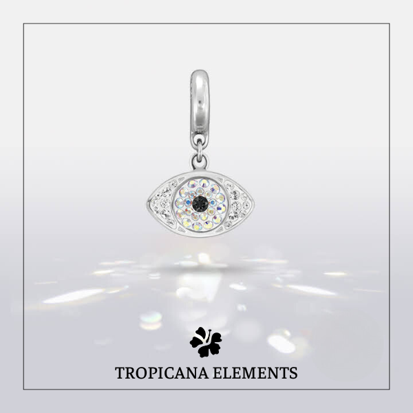 Lắc Tay Tropicana Phối Charm Swarovski Con Mắt Hộ Mệnh