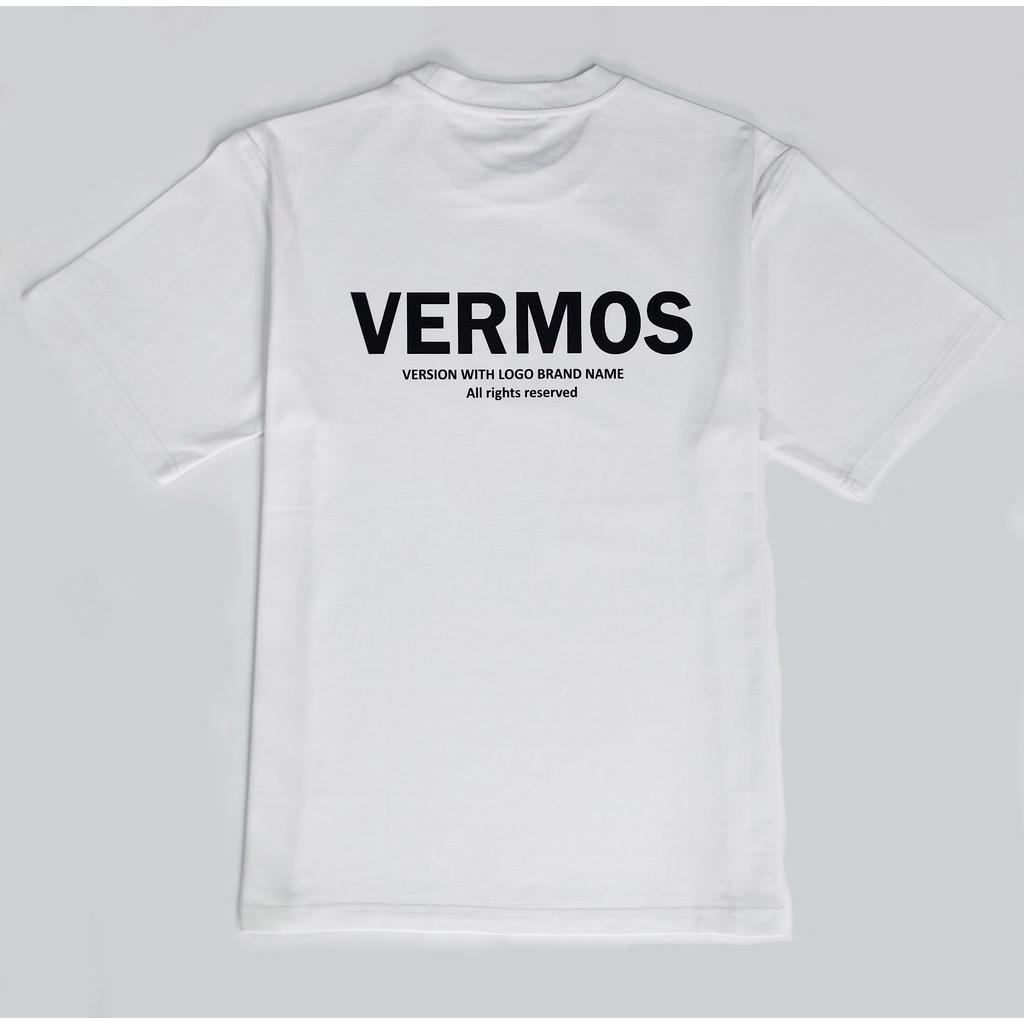 Áo Thun Vermos Icon Logo Brand Name Tee White