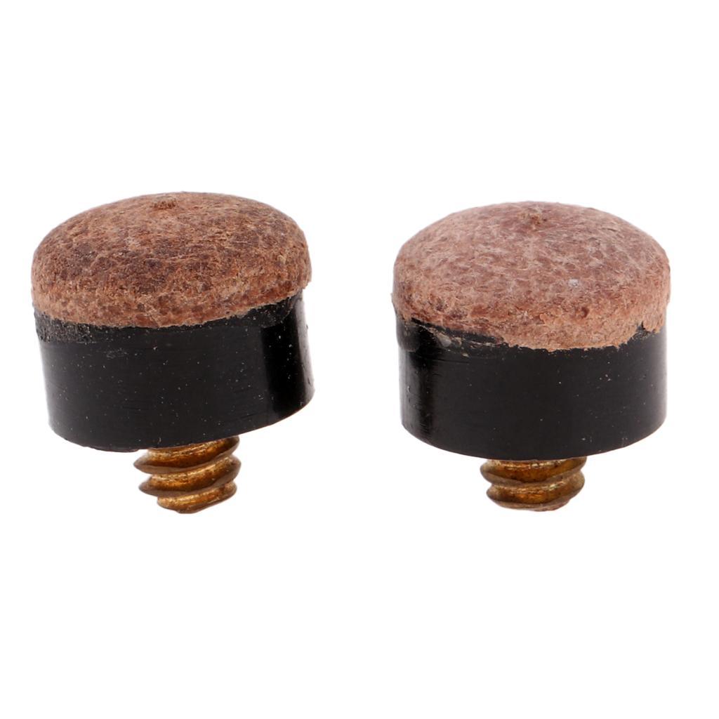 Premium 20 Pieces Billiards Screw-On Pool Cue Stick Tips Replacement Part