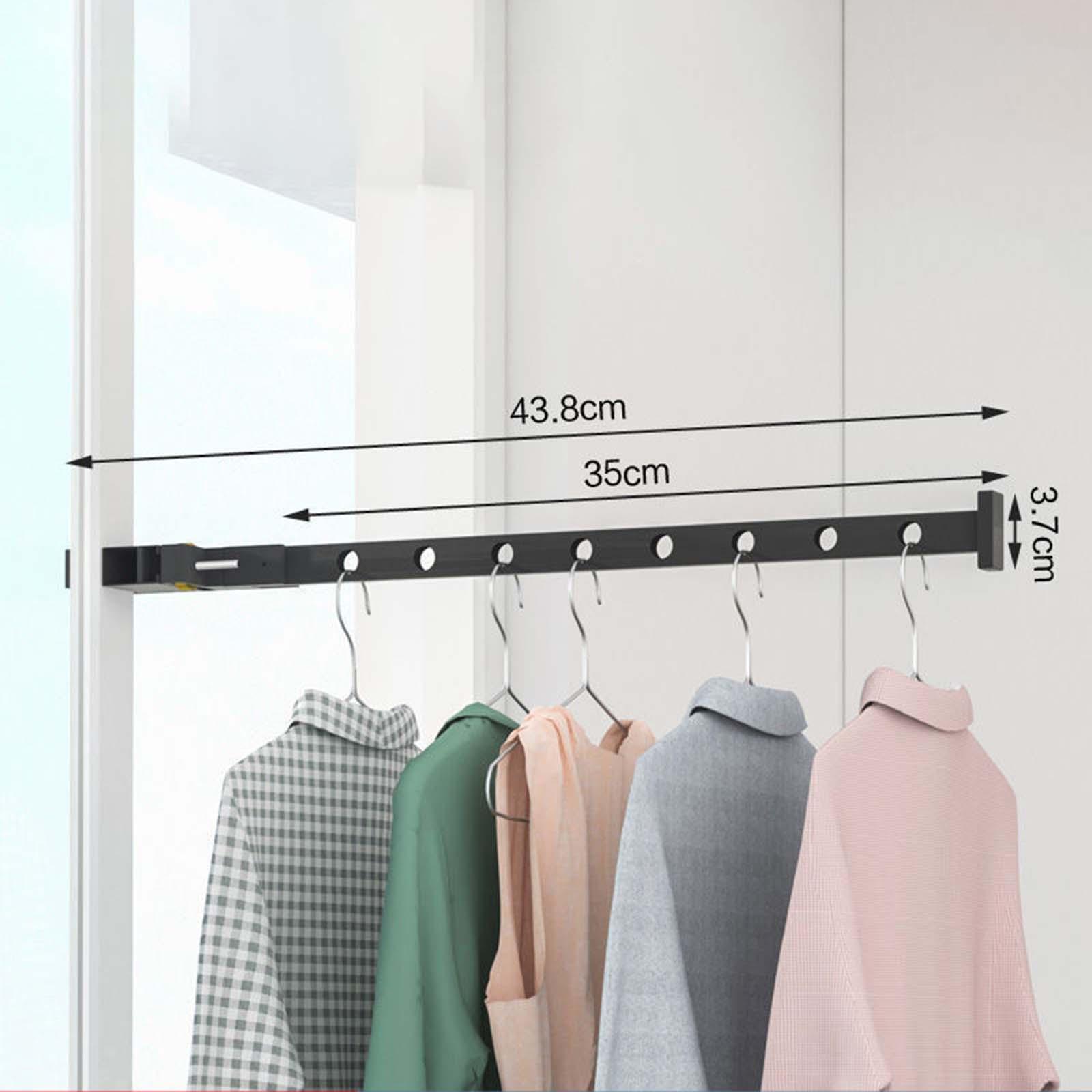 Folding Clothes Hanger Punch Free Balcony Kids short