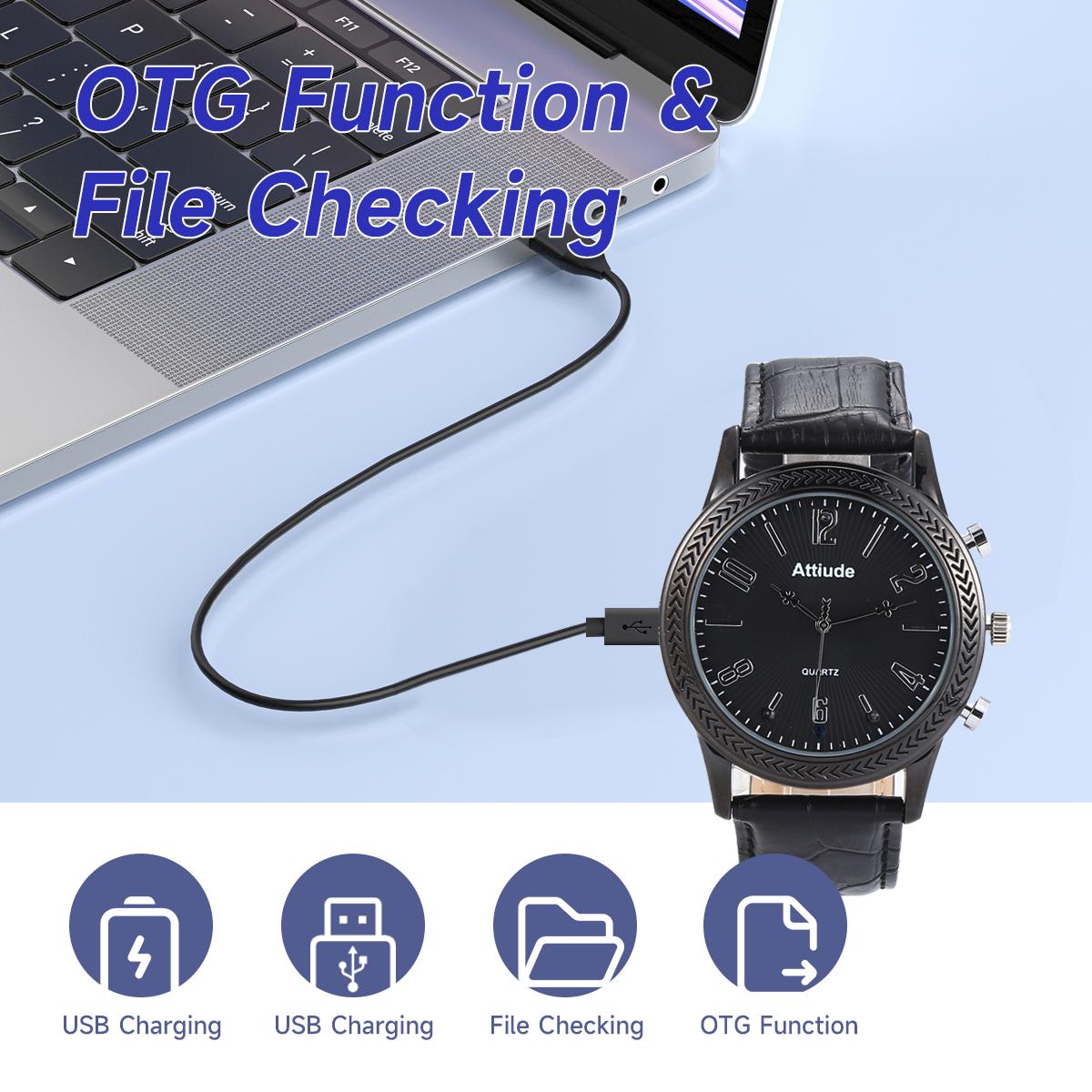 Xem camera Mini Action DVR Body Camcorder Invisible Vision Vision Video Ghi âm giám sát Micro Sport Wristwatch Màu sắc: C5 Màu đen