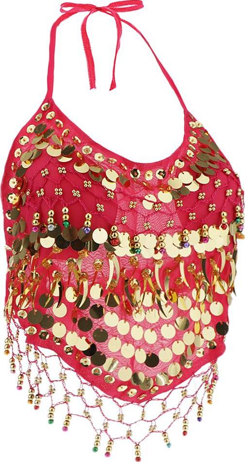 Trang Phục Belly Dance Bra Halter Top Trang Phục Biểu Diễn Sequin