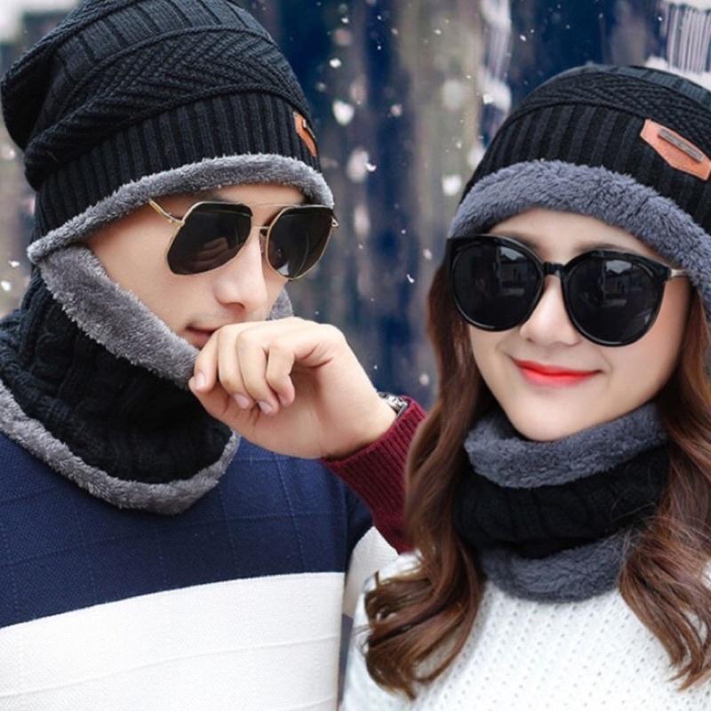 Set mũa len kèm khăn ống