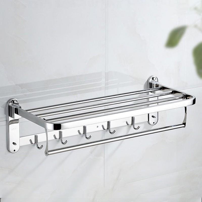 Kệ giá treo, móc khăn nhà tắm inox 304 cao cấp