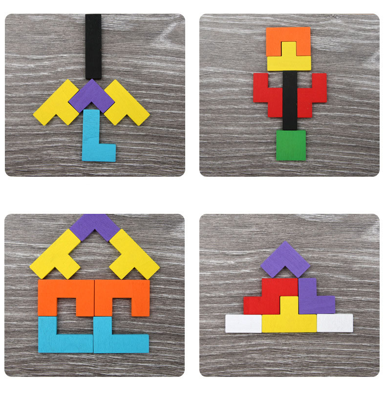 Đồ chơi xếp hình gỗ thông minh Russian Block cho bé – Tetris lắp ghép phát triển tư duy