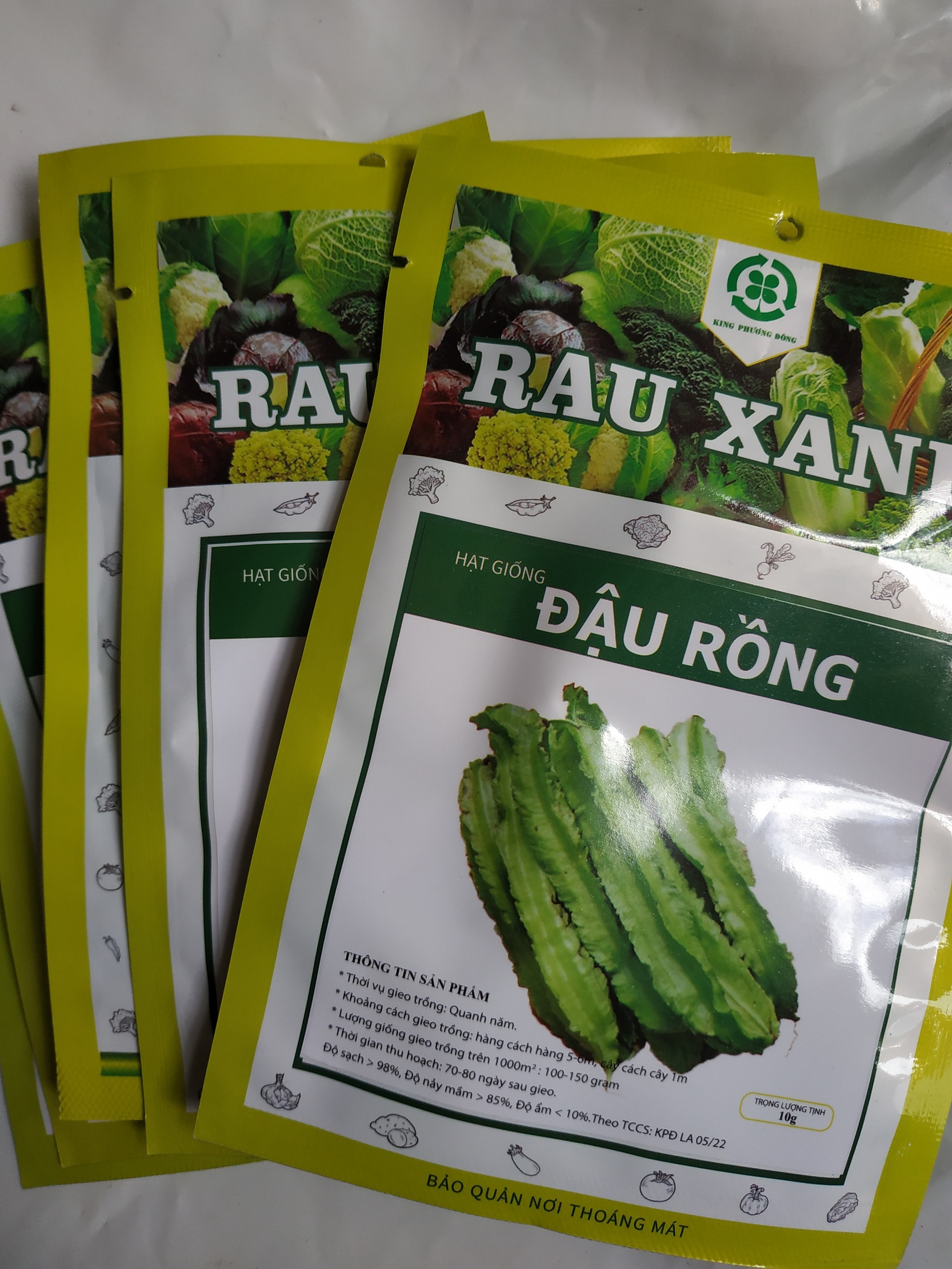 Combo 10 gói Hạt giống ĐẬU RỒNG - gói 10 gram