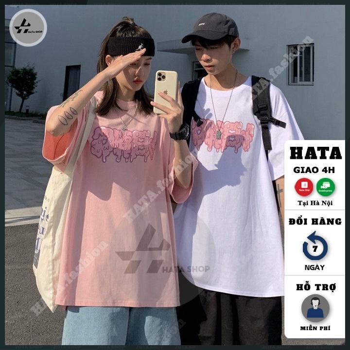 Áo Thun Unisex Nam Nữ, Áo Phông Phom Rộng HATA Fashion Vải Cotton in hình siêu ngầu mã ZQ25