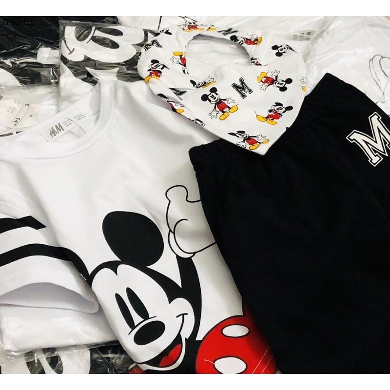 SET ĐỒ BỘ MICKEY KÈM YẾM HM BÉ TRAI SIÊU ĐẸP