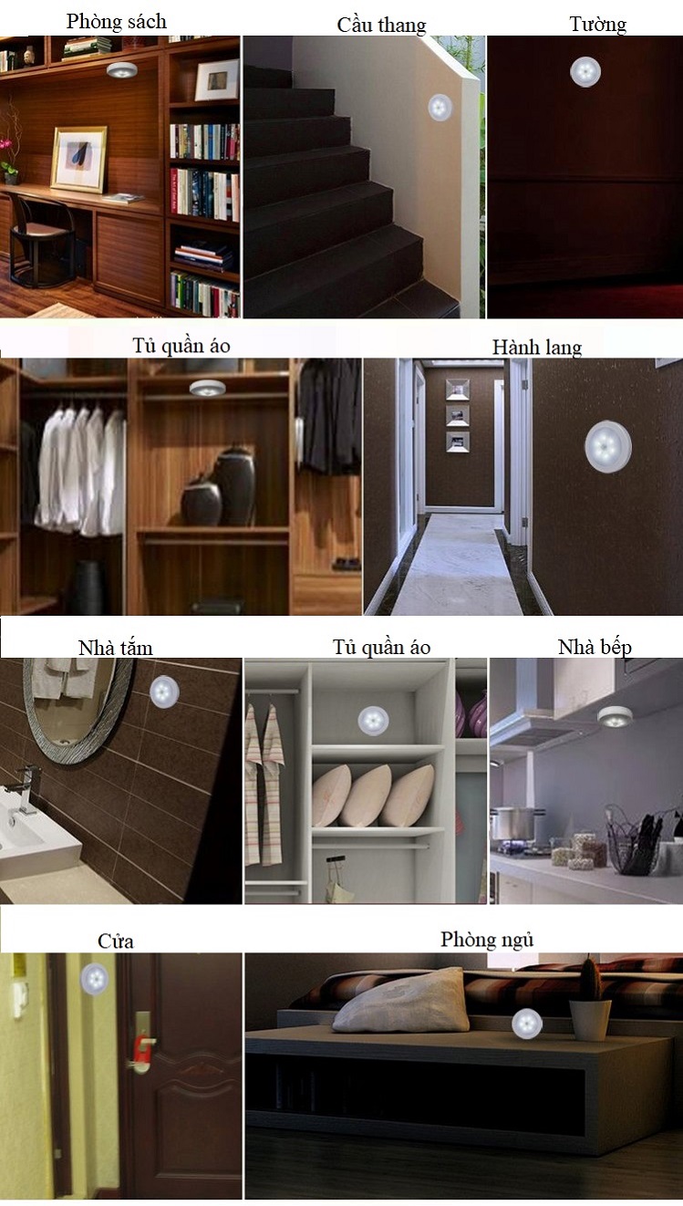 Đèn Led Dán Tường Siêu Tiện Ích V2