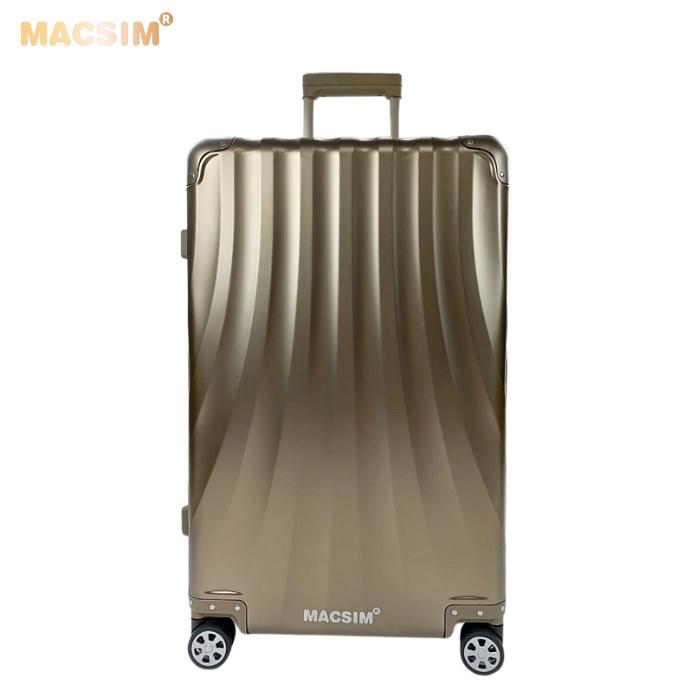 Vali hợp kim nhôm nguyên khối MS1307 Macsim cao cấp màu bạc,màu đen, màu Ti-gold cỡ 28inches