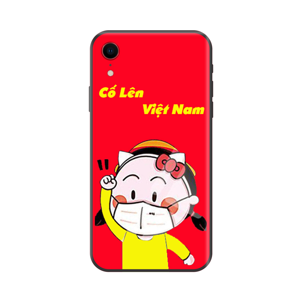 Ốp lưng Viền Dẻo TPU cho điện thoại IPHONE XR Cổ Vũ Cố Lên Việt Nam Mẫu 1