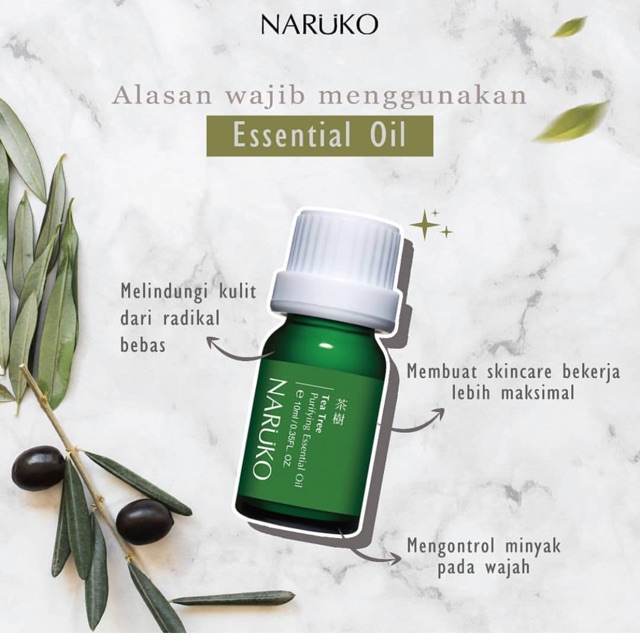 Tinh Dầu Tràm Trà Hỗ Trợ Giảm Mụn Naruko Tea Tree Purifying Essential Oil