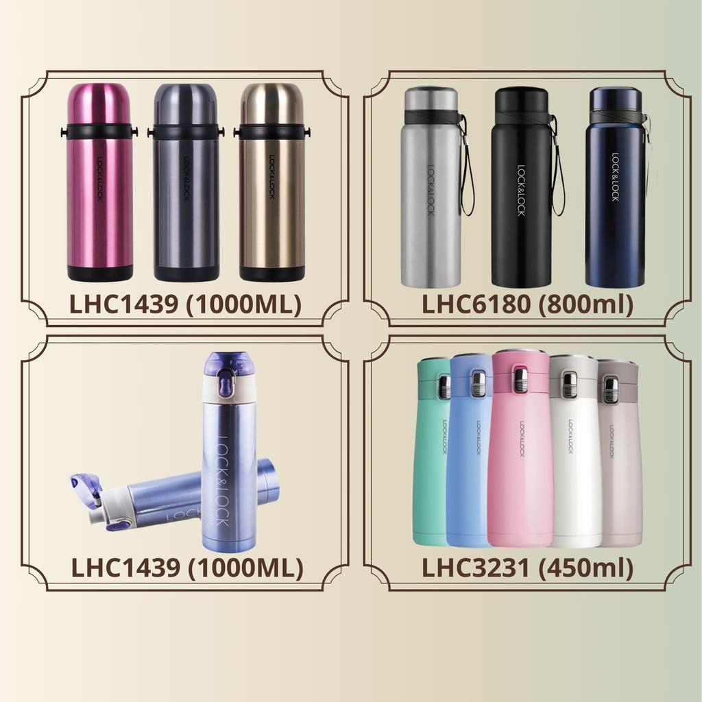 Bình giữ nhiệt Lock and Lock 500ml - 1000ml, bình nước giữ nhiệt mini chất liệu inox 304, ca đựng nước cho bé - HAPOS