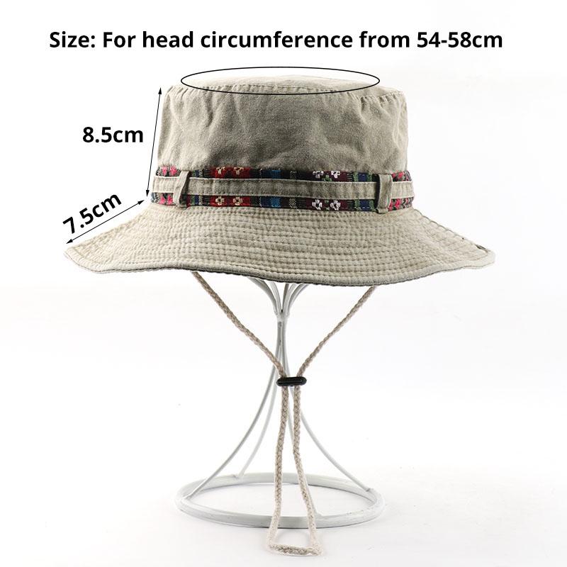 CAMOLAND Mùa Hè UV Bảo Vệ Mặt Trời Nón Nam Nữ Cotton Nón Hoa Nơ Thiết Kế Bãi Biển Mũ Ngoài Trời Đi Bộ Đường Dài Câu Cá Nón