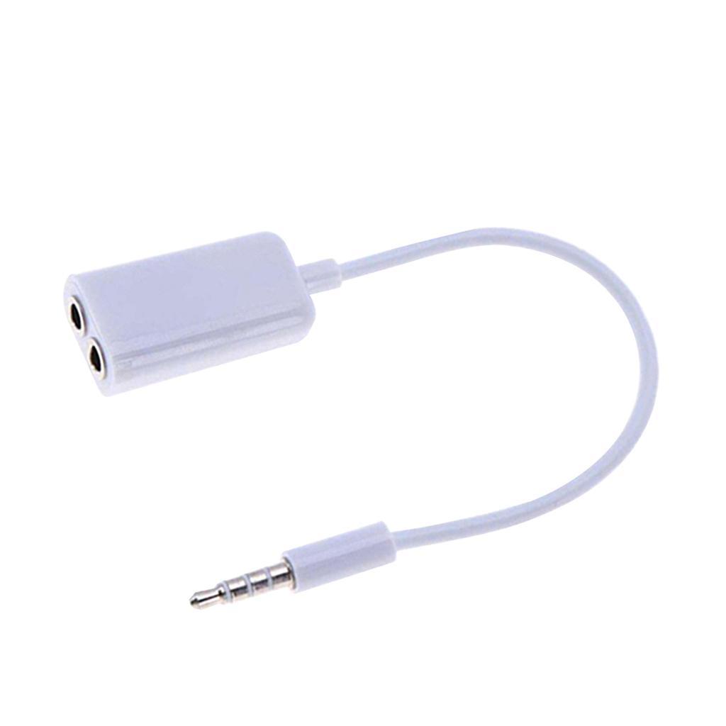 3.5mm Stereo Male Plug to Dual Female Audio Extension Splitter Cable
