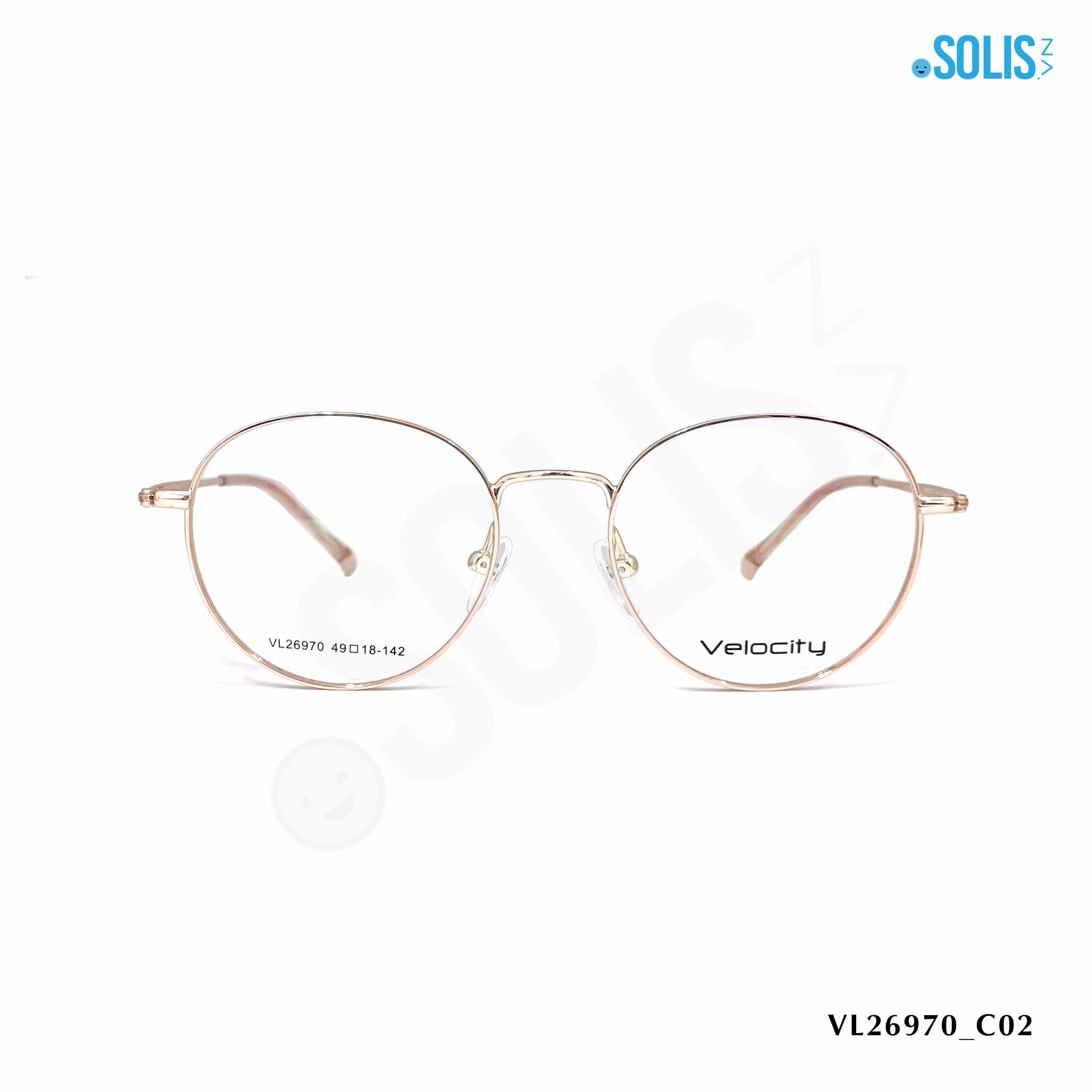 Gọng kính KL hiệu Velocity VL26970- KÍNH KIM LOẠI HIỆU VELOCITY VL26970 KÍCH THƯỚC 49-18-142