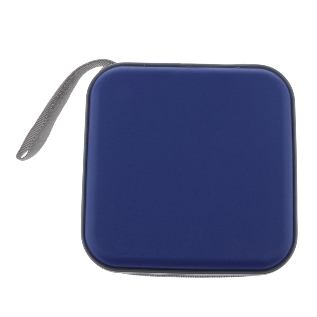 40 Disc CD Wallet DVD Plastic Case Storage Holder Bag Carry Protector Red/Blue