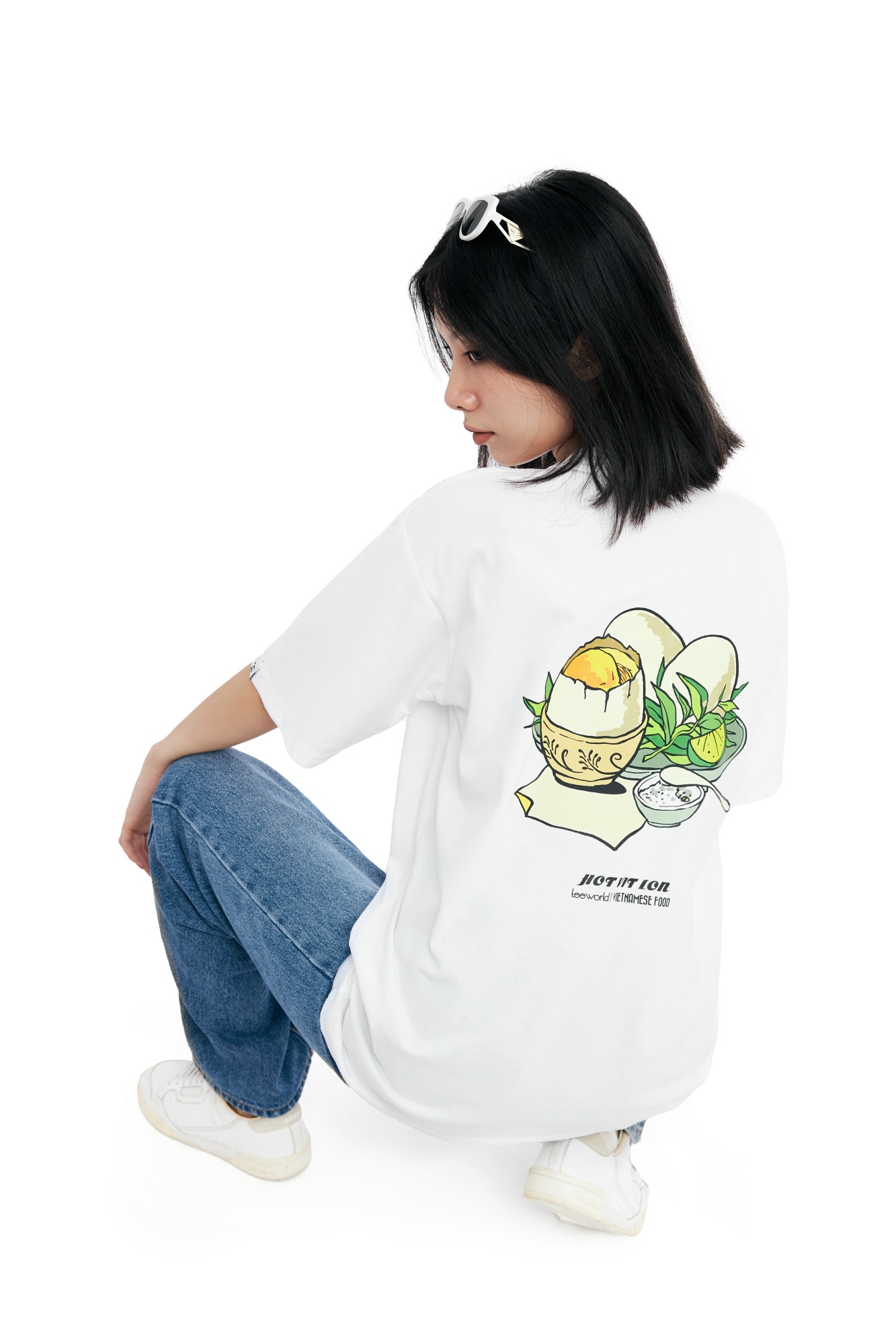 Áo thun Teeworld TW x Vietnamese Food - Hot Vit Lon Form Rộng Unisex Nam Nữ