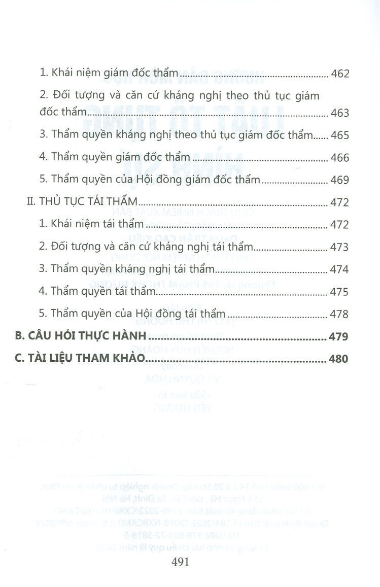 Hướng Dẫn Môn Học Luật Tố Tụng Hình Sự