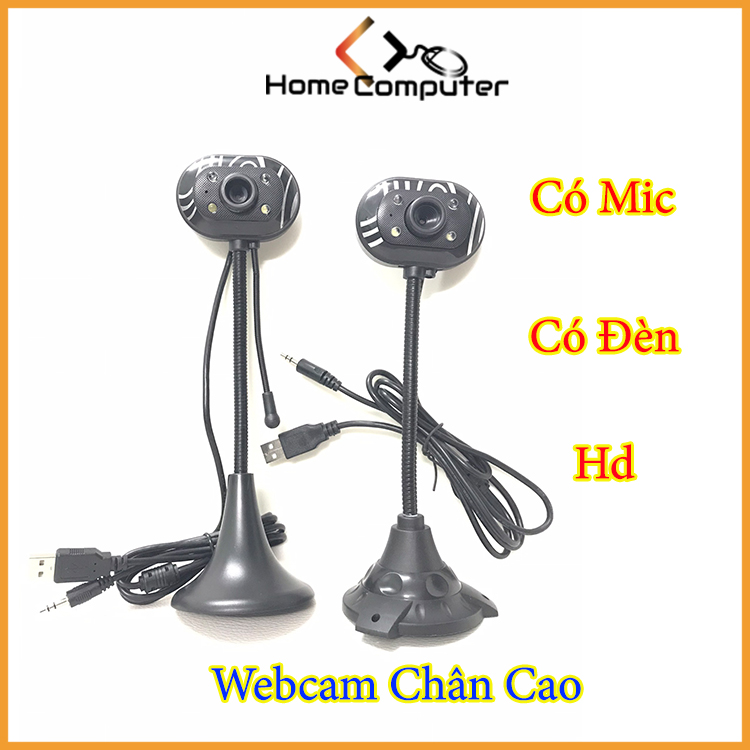 Webcam Chân Cao Kèm Mic Cho PC - Phục Vụ Học Online - Chat Room