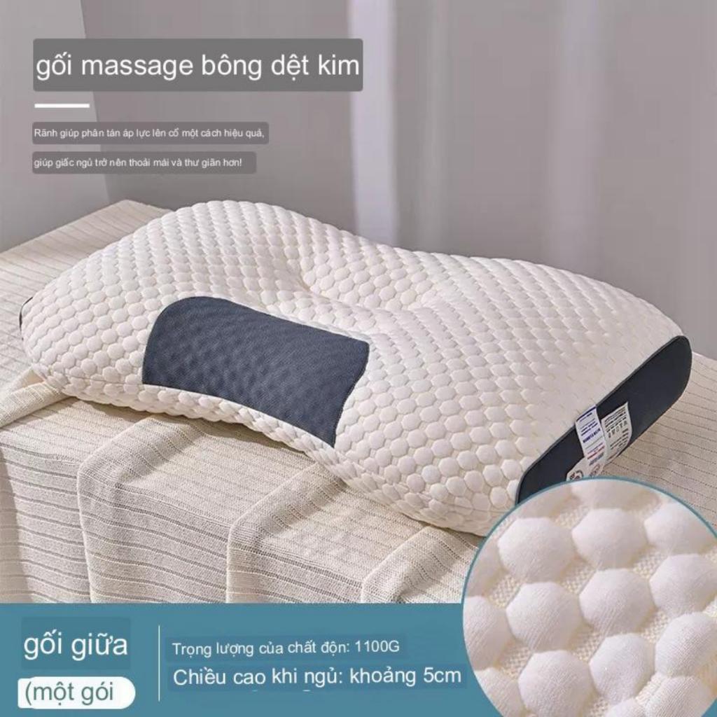 Gối ngủ chống mỏi cổ gối nằm ngủ massague cổ tạo giâc ngủ sâu