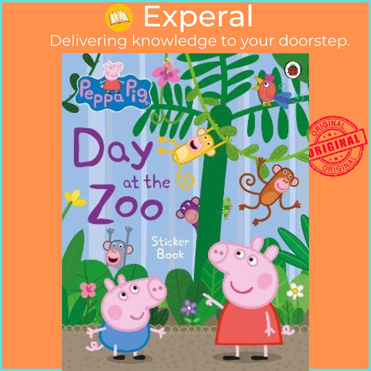 Sách - Peppa Pig: Day at the Zoo Sticker Book by Peppa Pig