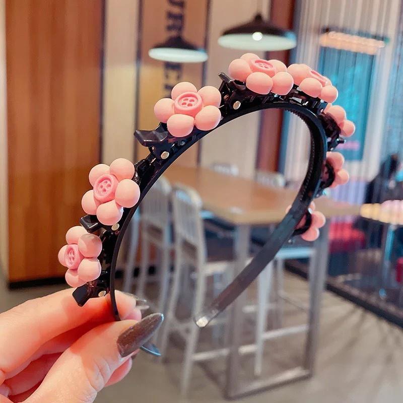 Bờm Kẹp Tóc Hàn Quốc Cho Bé Gái Có Đính Hoa Quả Siêu Cute Hot Nhất 2021