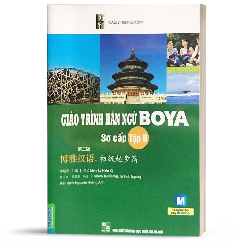 Sách - Giáo Trình Hán Ngữ Boya Sơ Cấp II (Kèm CD Hoặc Dùng App)   ( tặng kèm bookmark thiết kế)