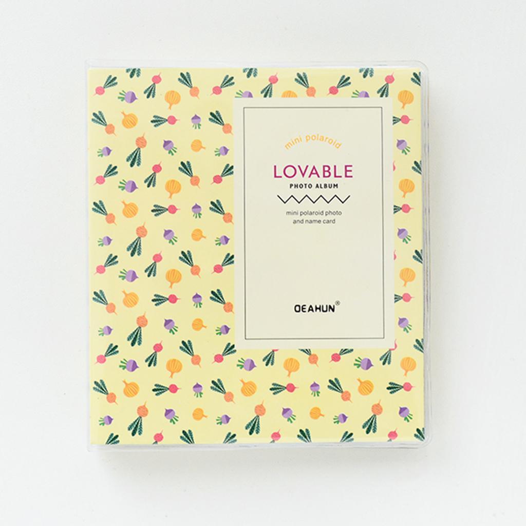 64 Pockets Photo Album for Mini 8, 9 7s 50 90 Film - , 110X140X40mm Yellow