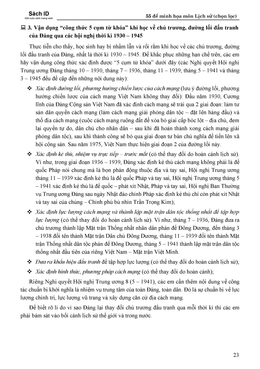 55 Đề Thi Minh Họa Môn Lịch Sử (Chọn Lọc) - MOON