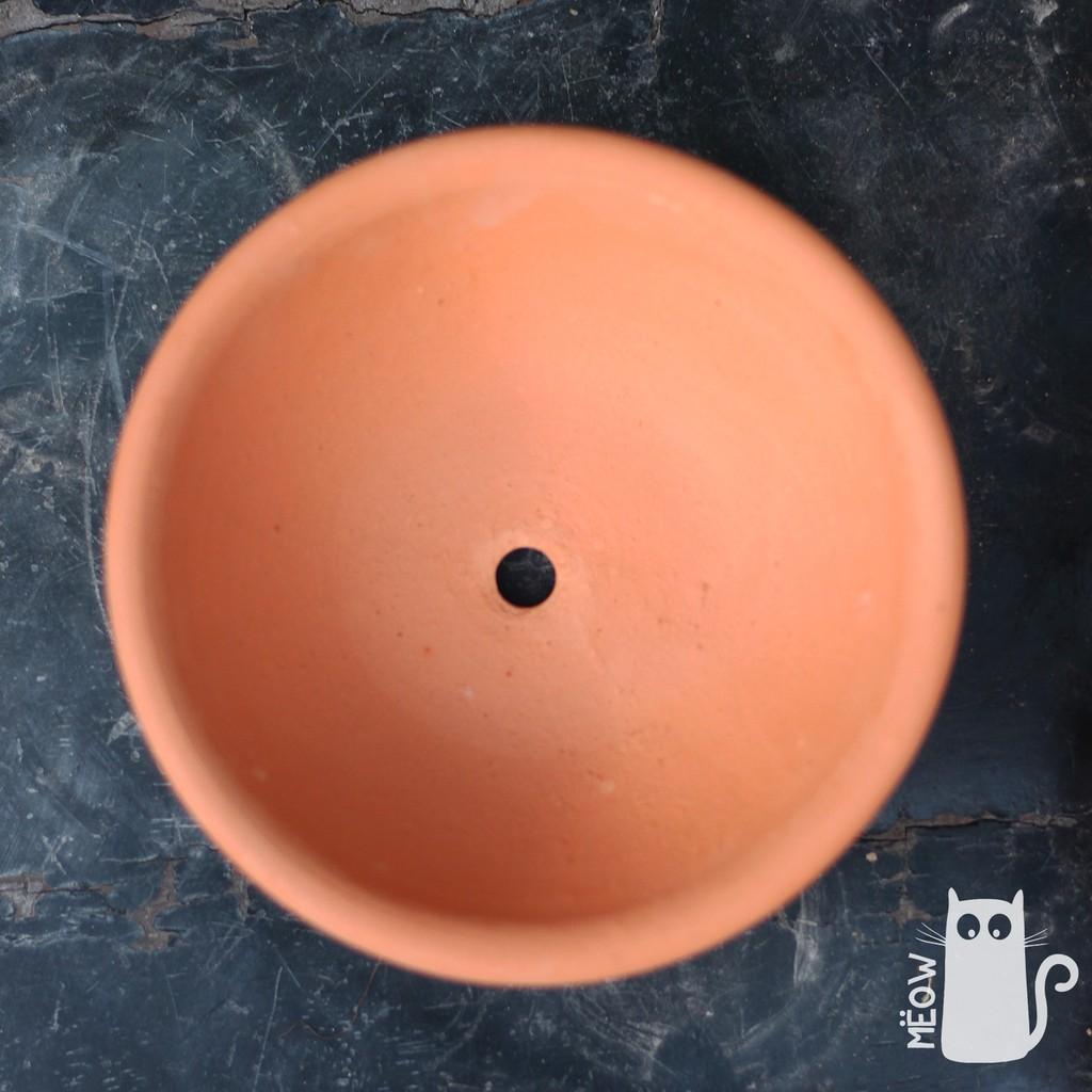 Chậu đất nung Chảo nhỏ 13x5cm | Chậu trồng sen đá, xương rồng, các loại cây mọng nước