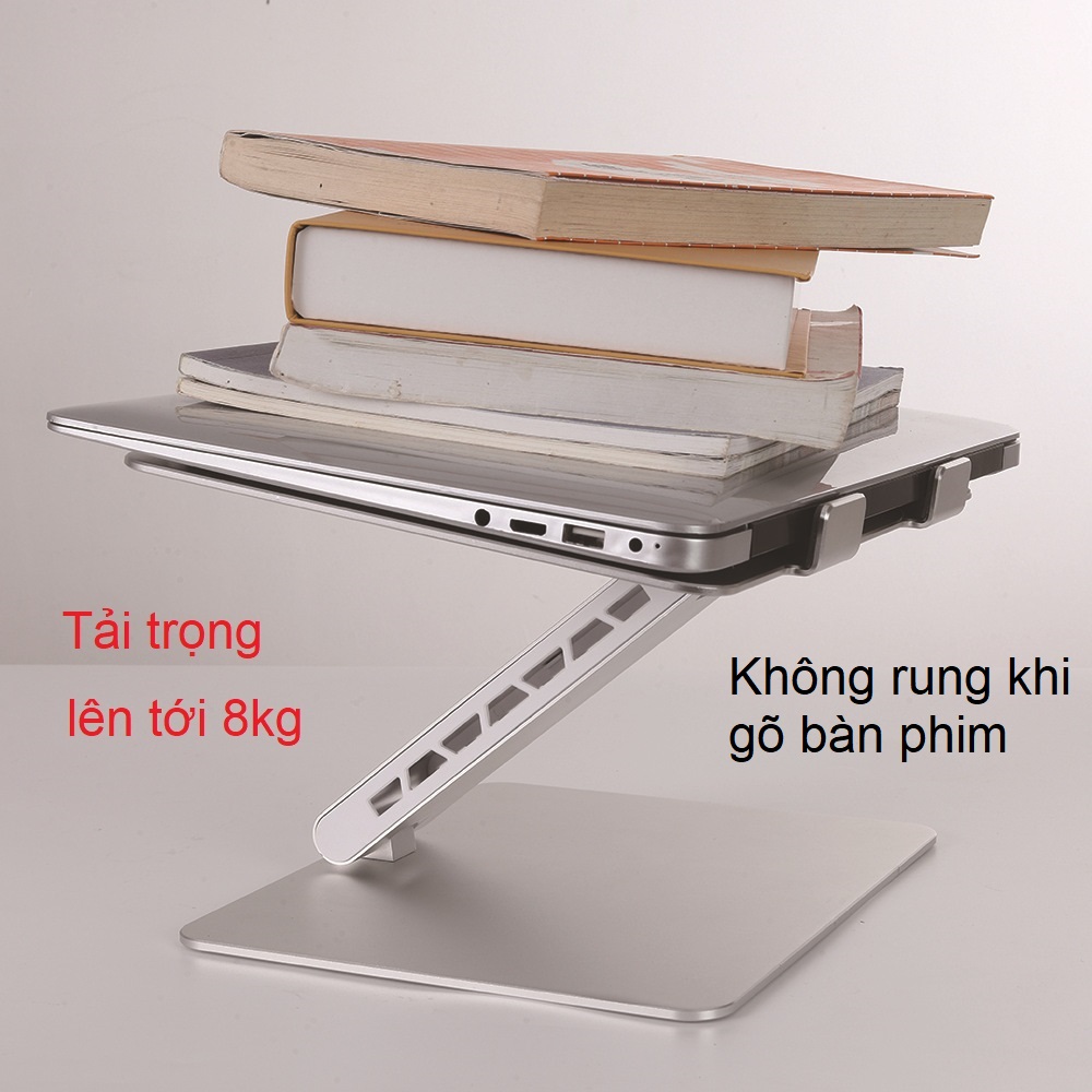 Giá đỡ nâng laptop stand nhôm nguyên khối một chân T2