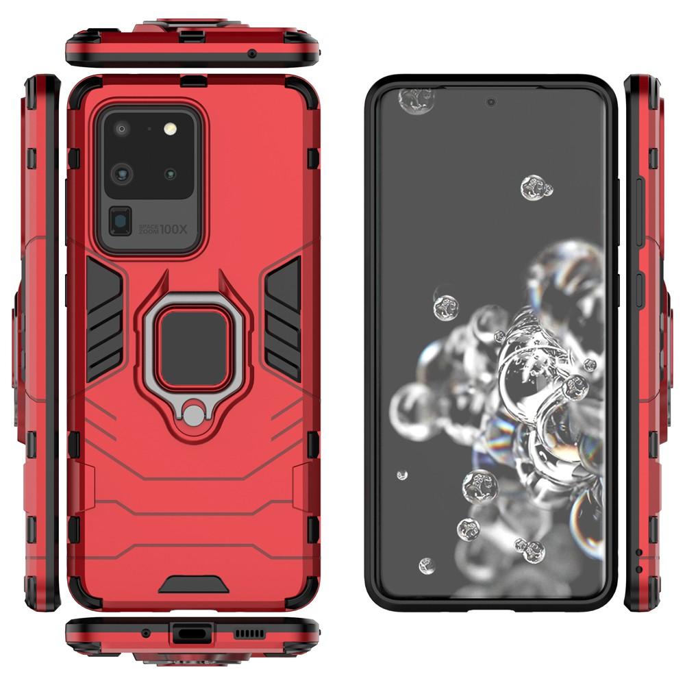 Ốp lưng cho Samsung S20 / S20+ Plus/ S20 Ultra iron - man chống sốc kèm nhẫn xoay chống xem video bảo vệ camera