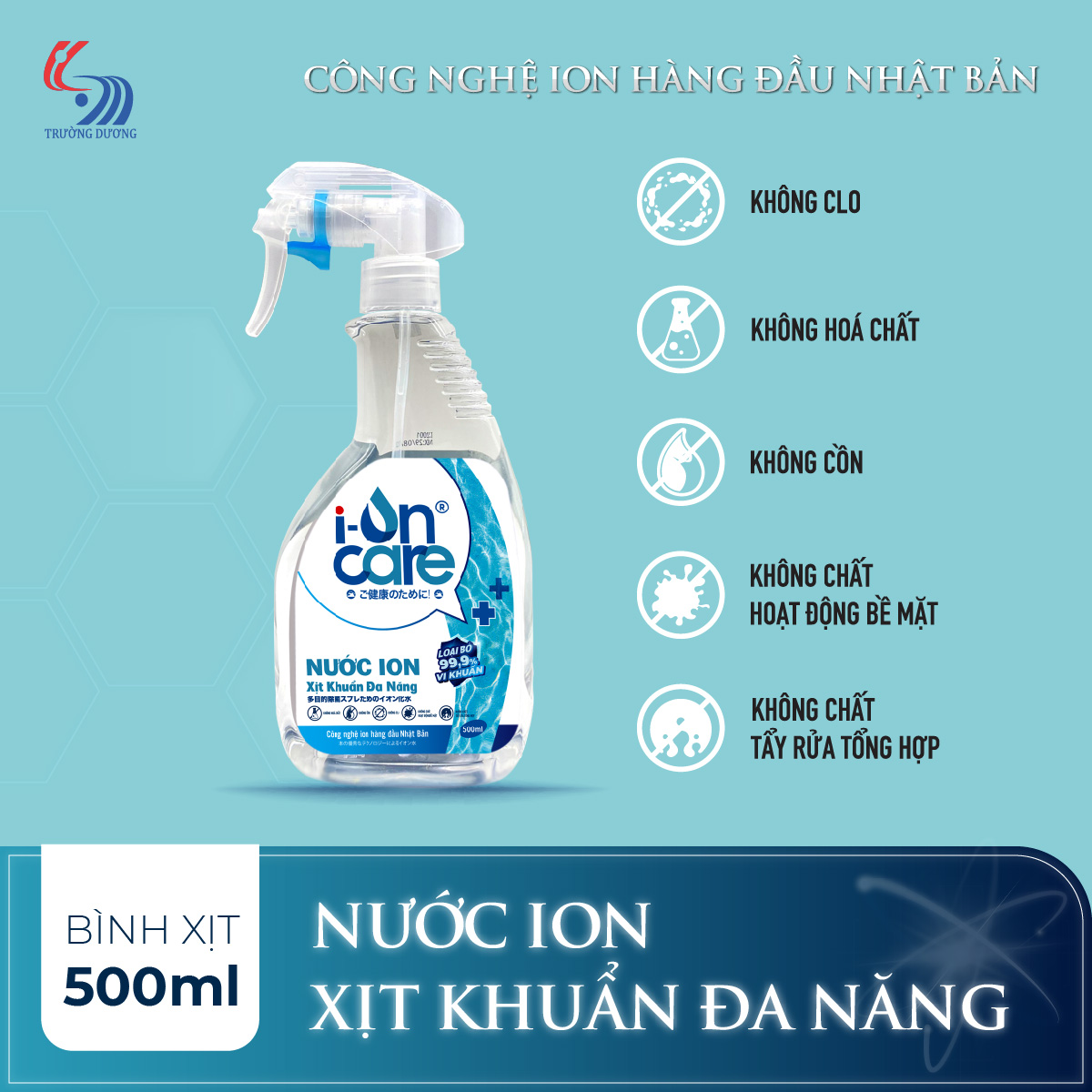 Nước ION xịt khuẩn đa năng  I-ONCARE