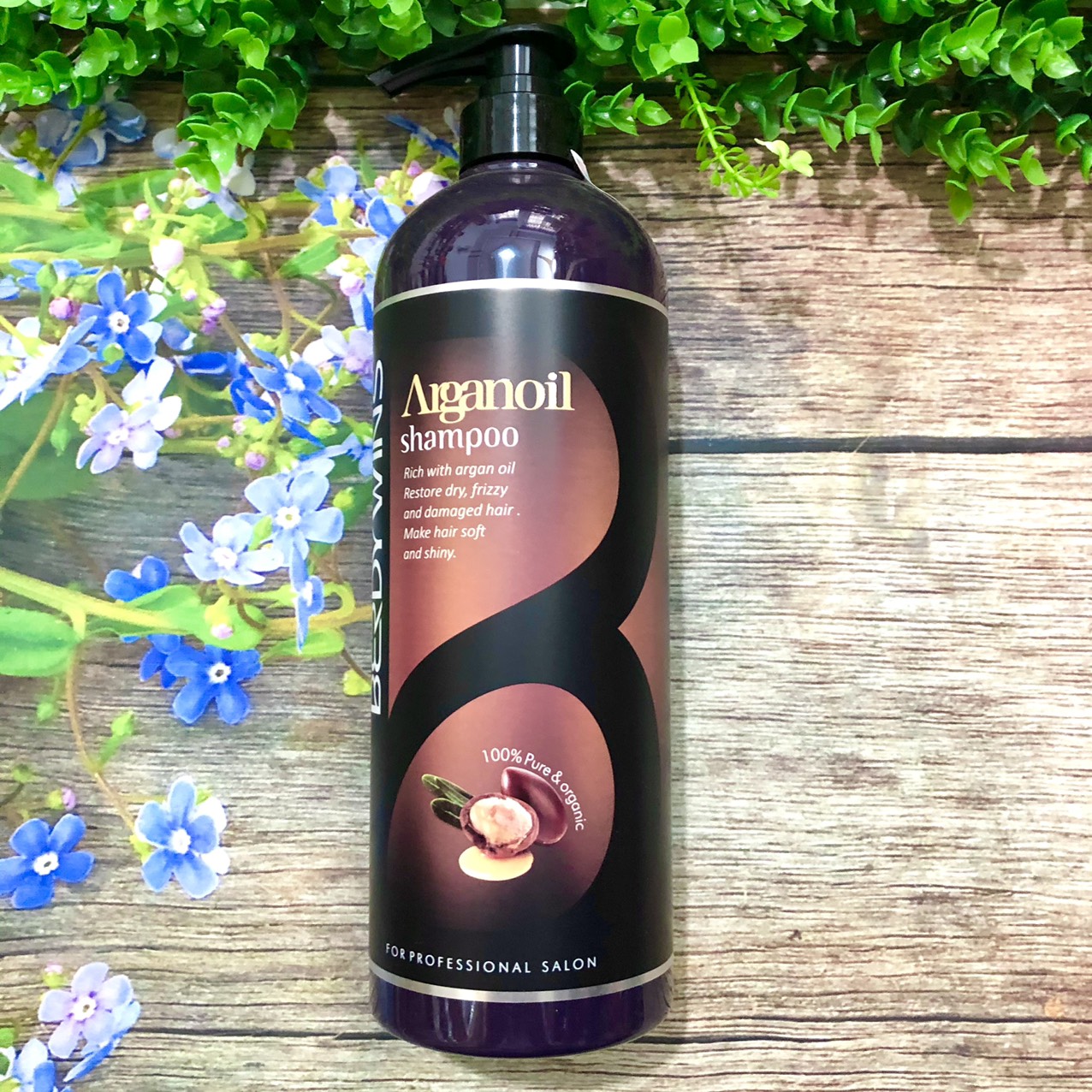 Dầu gội BERDYWINS Argan Oil siêu mượt phục hồi tóc hư tổn 1000ML