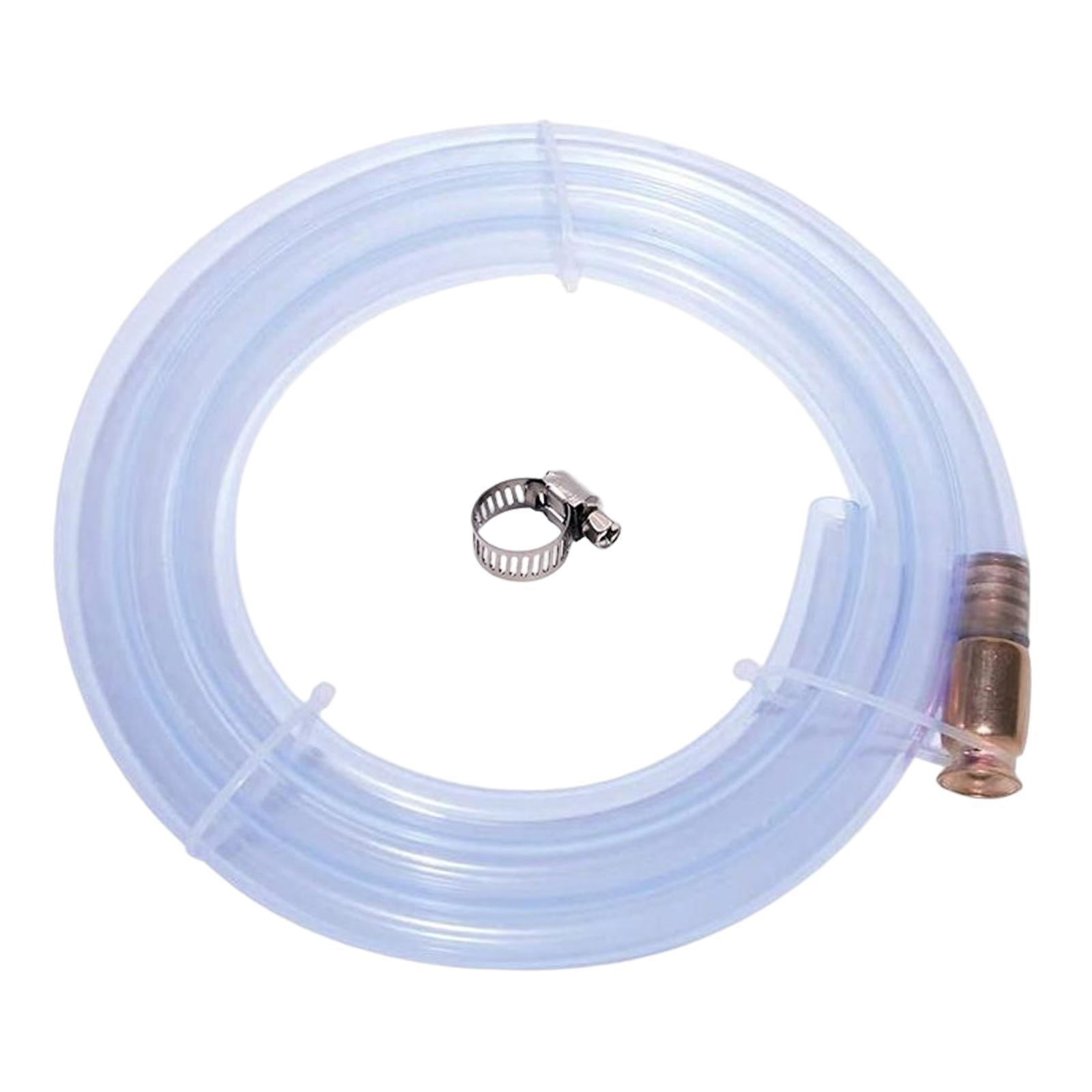 Gasoline Siphon Hose 10ft Automatic Pumping Pipe for Tractor Vehicle