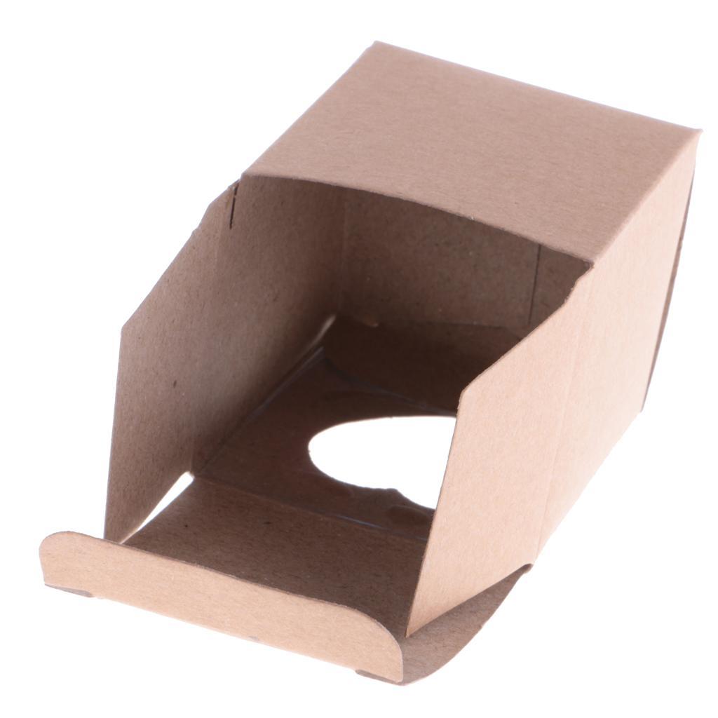 2X 50 Pieces DIY Kraft Rustic Candy Gift Boxes Heart Window Decor Wedding Favor