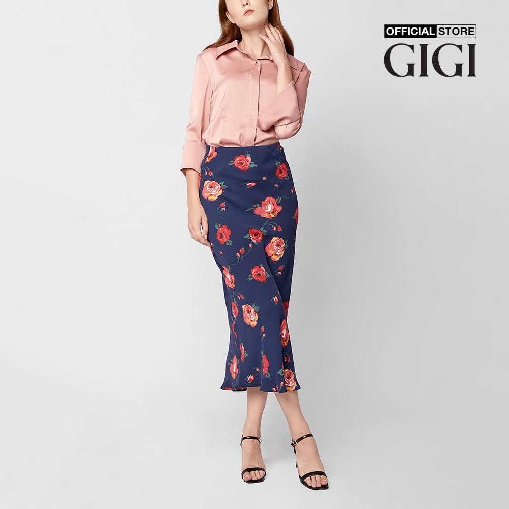 GIGI - Áo sơ mi nữ cổ bẻ tay dài Fitted Slit Cuff G1103S211201