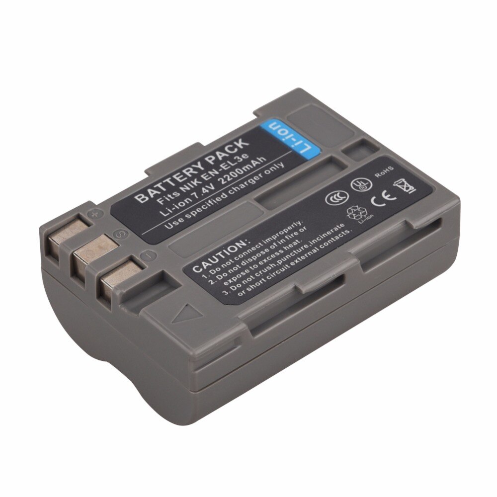 ROGTZ Pin Cho Máy Ảnh Nikon Li-ion 7.4V 2200mAh EN-EL3E - Hàng Nhập Khẩu