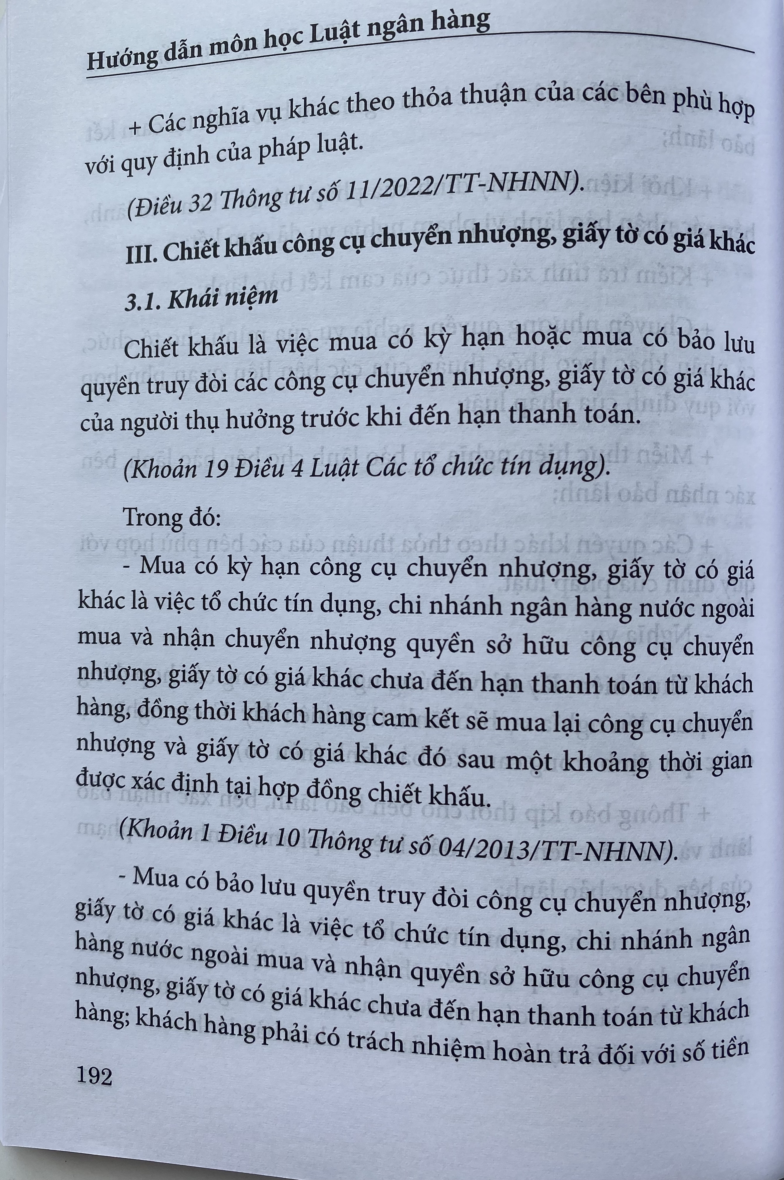 Hướng Dẫn Môn Học Luật Ngân Hàng