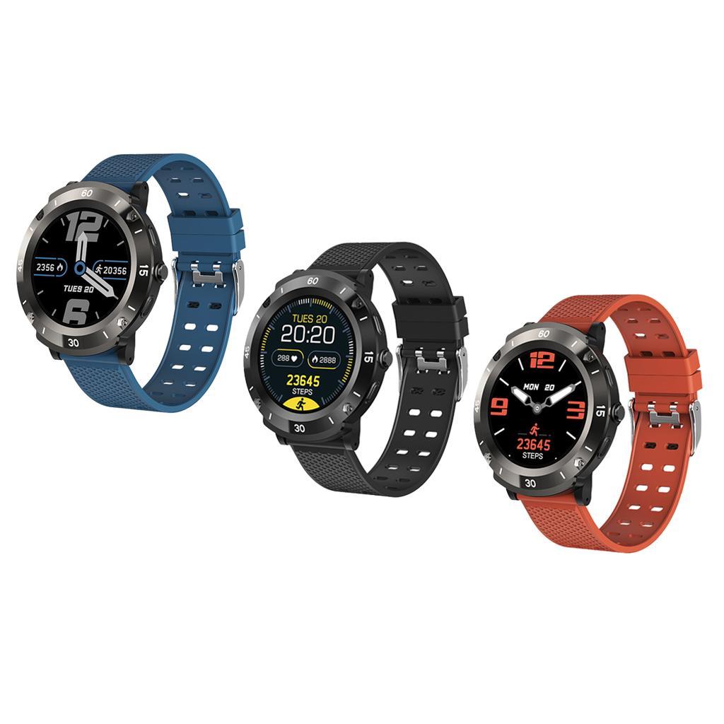 Smart Watch Fitness Fit Bluetooth Step Caolorie Sport Touch Screen Blue