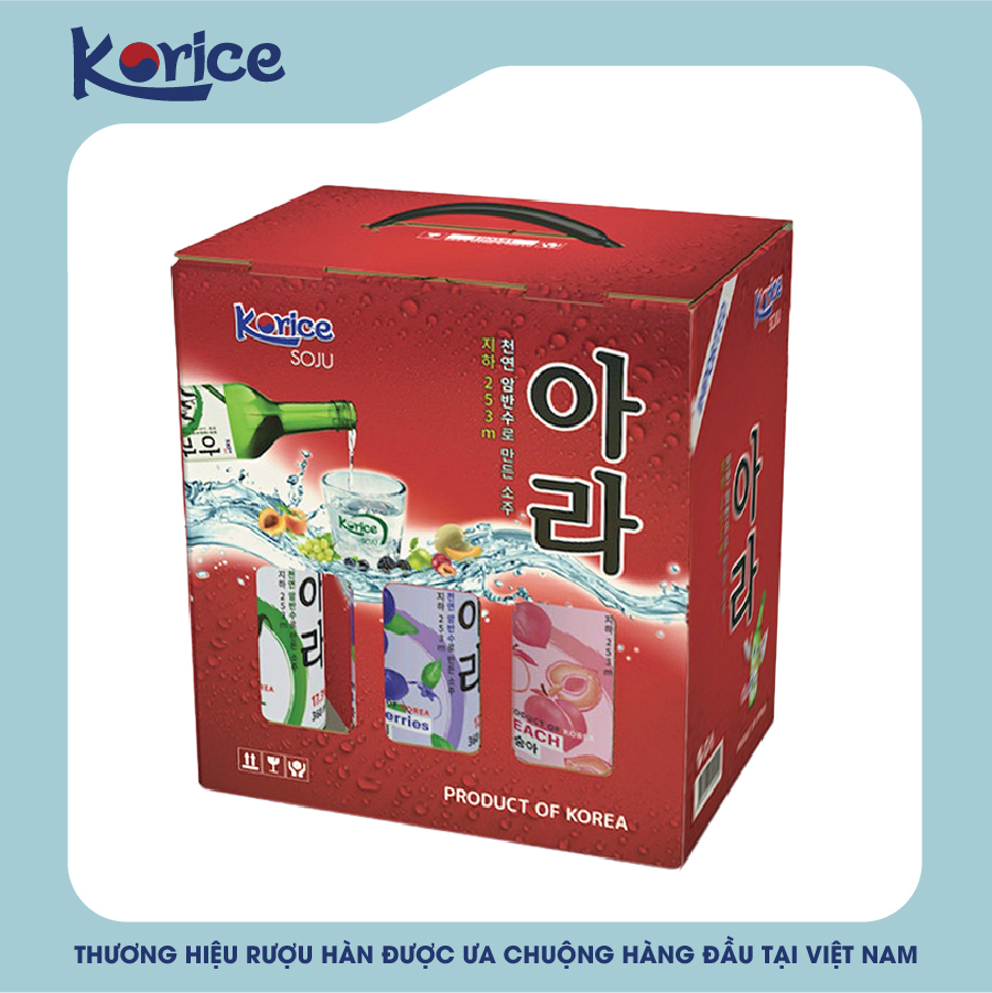 Hộp soju Korice 6 chai x 360ml
