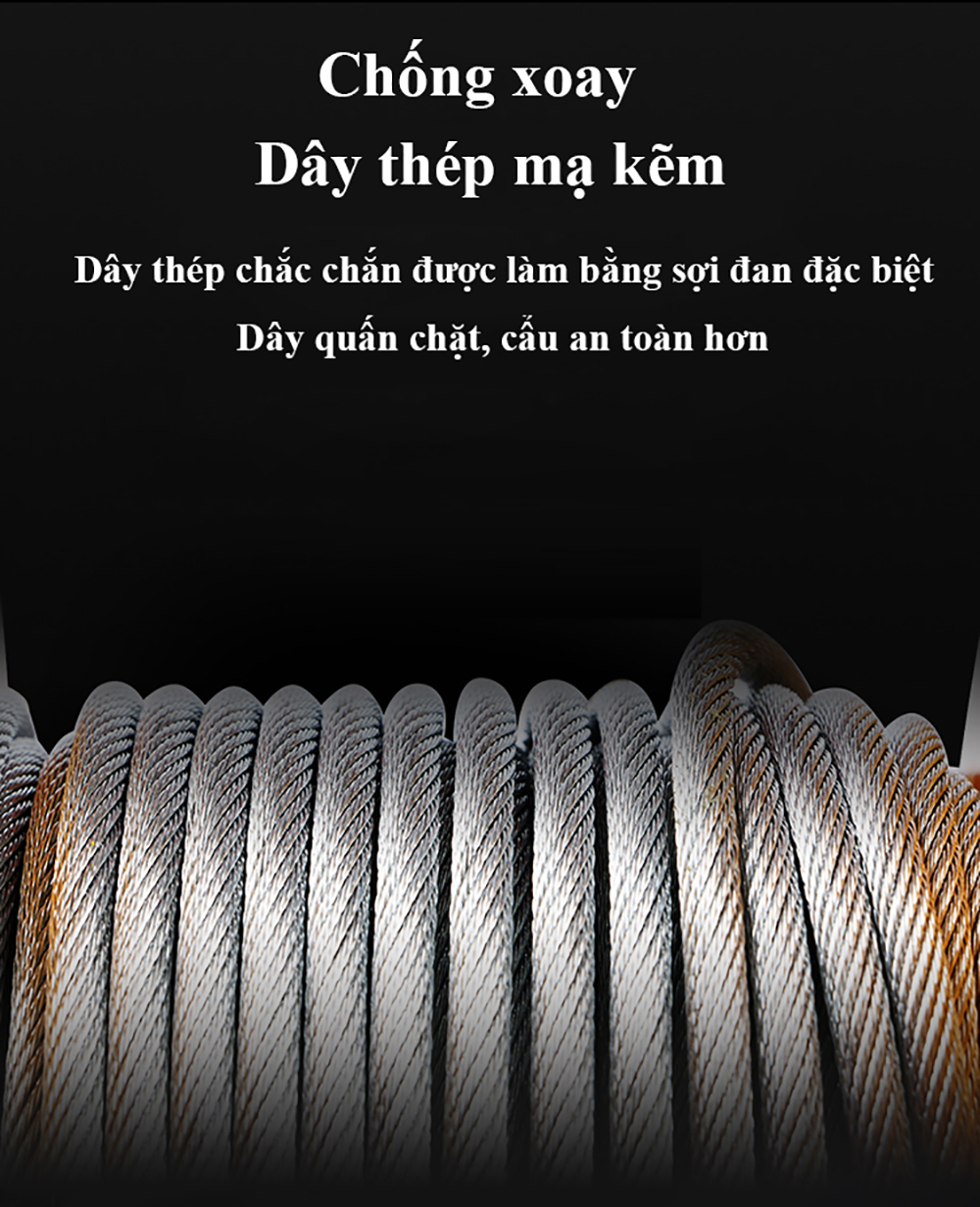 Bộ Tời Điện PA200 Kèm Rùa Điện Giúp Di Chuyển Tời Điện Dễ Dàng, Nâng Kéo Hàng Hóa Linh Hoạt - Hàng Chính Hãng