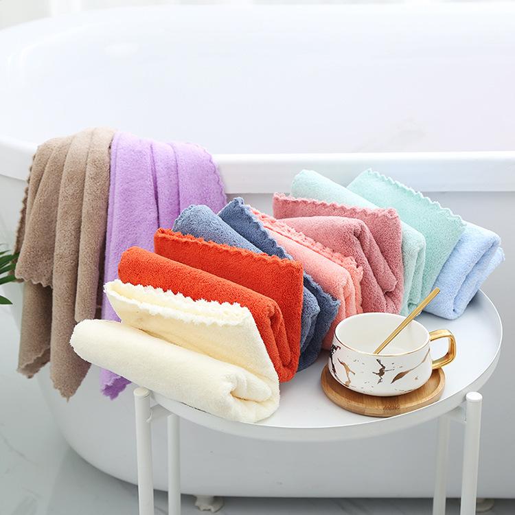 Khăn Lông Vải Vi Sợi Mềm Mại Thấm Hút Tốt 35x75cm Cao Cấp