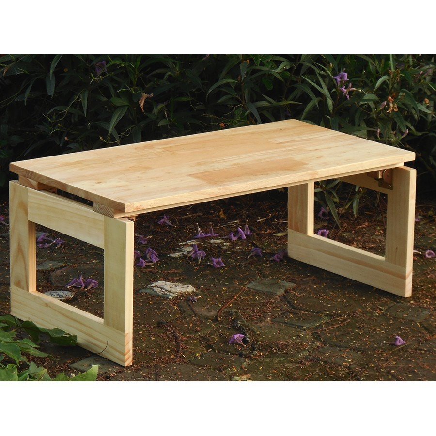 Bàn trà gỗ gấp gọn kiểu Nhật 100x48cm, bàn sofa ngồi phòng khách hoặc dùng học tập làm việc dễ dàng tiện lợi