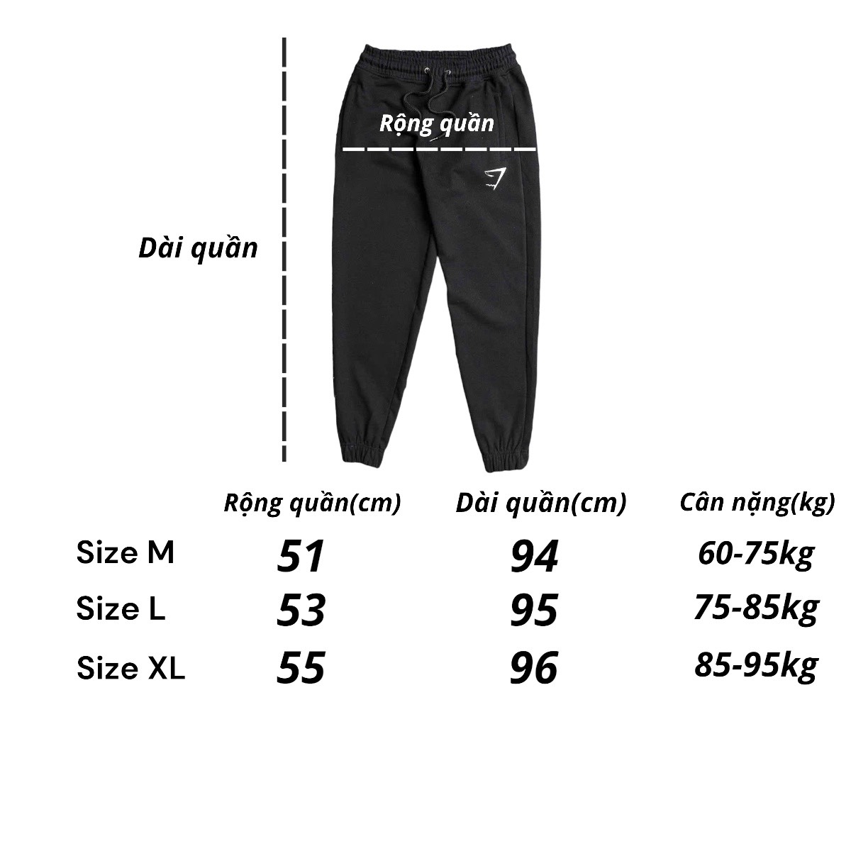 Quần jogger tập gym nam thể thao oversize DOGYMSHOP logo thêu, chất thun nỉ dày dặn QGQD4