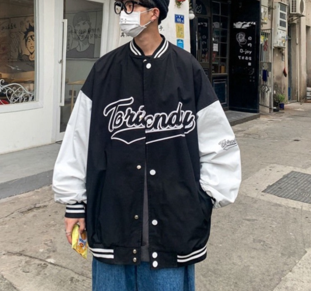 Áo Khoác Bomber Bóng Chày Toricndy Vải Dù 2 Lớp Đẹp Unisex Form Rộng, Áo bomber Bóng Chày - Chất Liệu dù 2 Lớp Đẹp - Cúc Bấm- Nam Nữ Unisex Đều Mặc Được